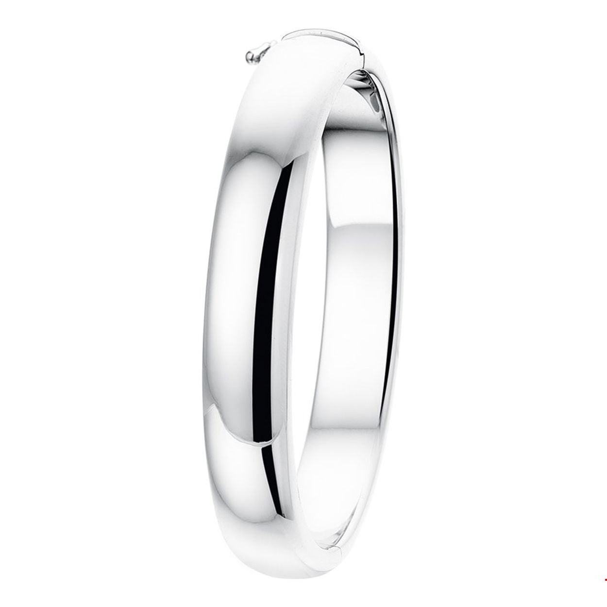 zilveren slavenarmband met scharnier, bol 10x60mm