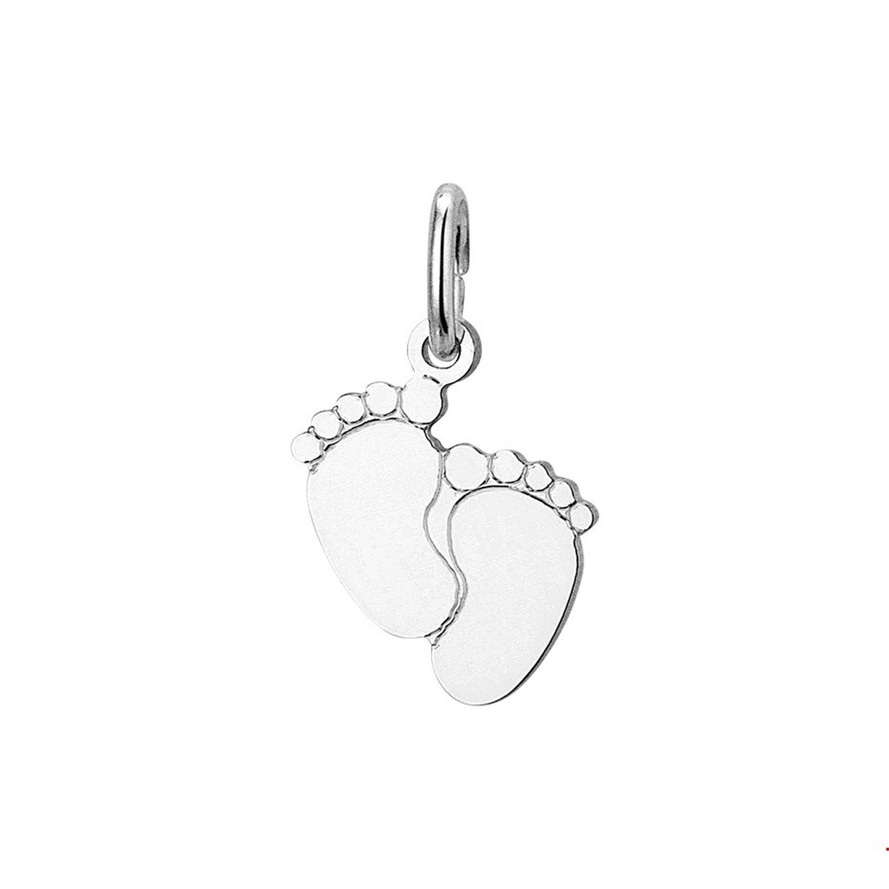 Beschrijving: Zilveren hanger in de vorm van voeten met een afmeting van 14.5x11mm uitgevoerd met een stevig hangoog.
Doelgroep: dames
Breedte: 11 mm
Hoogte: 14.5 mm