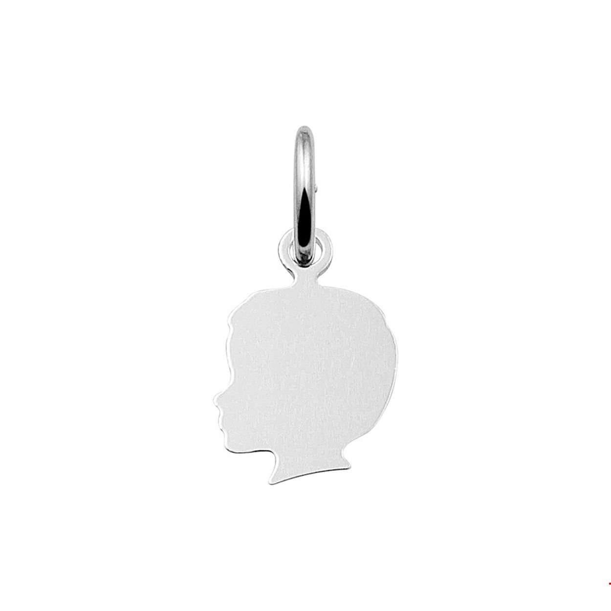 Beschrijving: Zilveren hanger in de vorm van een jongens hoofd met een afmeting van 12.5x8.5mm uitgevoerd met een stevig hangoog.
Doelgroep: dames
Breedte: 8.5 mm
Hoogte: 12.5 mm