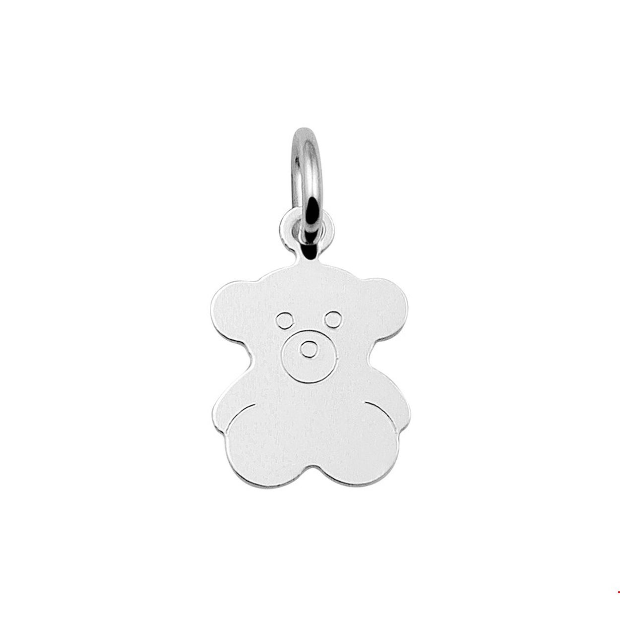 Beschrijving: Schattige zilveren teddybeer hanger met een afmeting van 14x9.5mm uitgevoerd met een stevig hangoog. De hanger is te combineren met een bijpassend collier uit onze collectie. 
Doelgroep: kinderen
Breedte: 9.5 mm
Hoogte: 14 mm