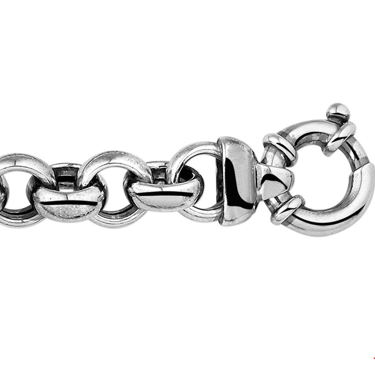 Beschrijving: Geoxideerd zilveren armband met jasseron schakel. 
Uniekenummer serie: 29139
Verpakt per: 1
Doelgroep: dames
Breedte: 13.5 mm
Langste lengte: 21 mm