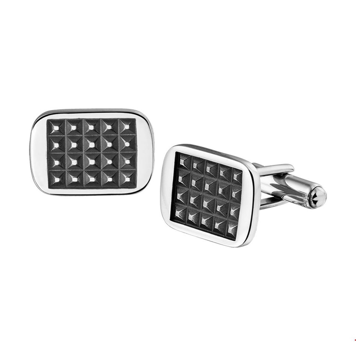 Beschrijving: Geoxideerd zilveren manchetknopen.
Verpakt per: 1
Doelgroep: heren
Breedte: 20 mm
Hoogte: 14 mm