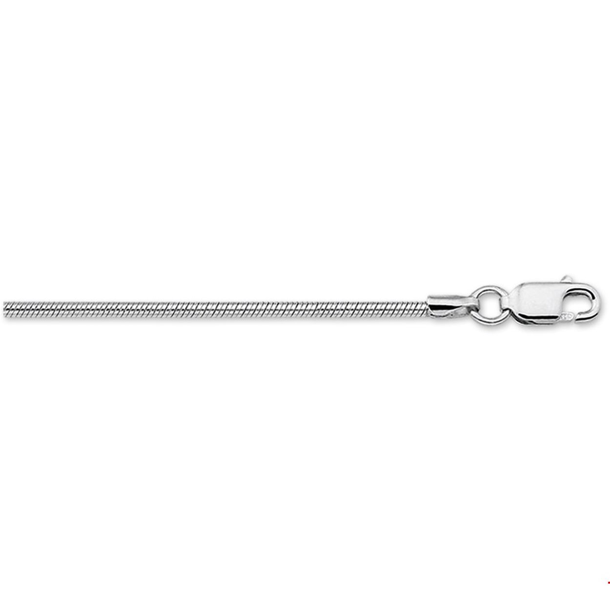 925 zilver | gerhodineerd | per stuk
Zilveren lengte/slangen collier
Breedte: 1.6 mm
Langste lengte: 42 cm