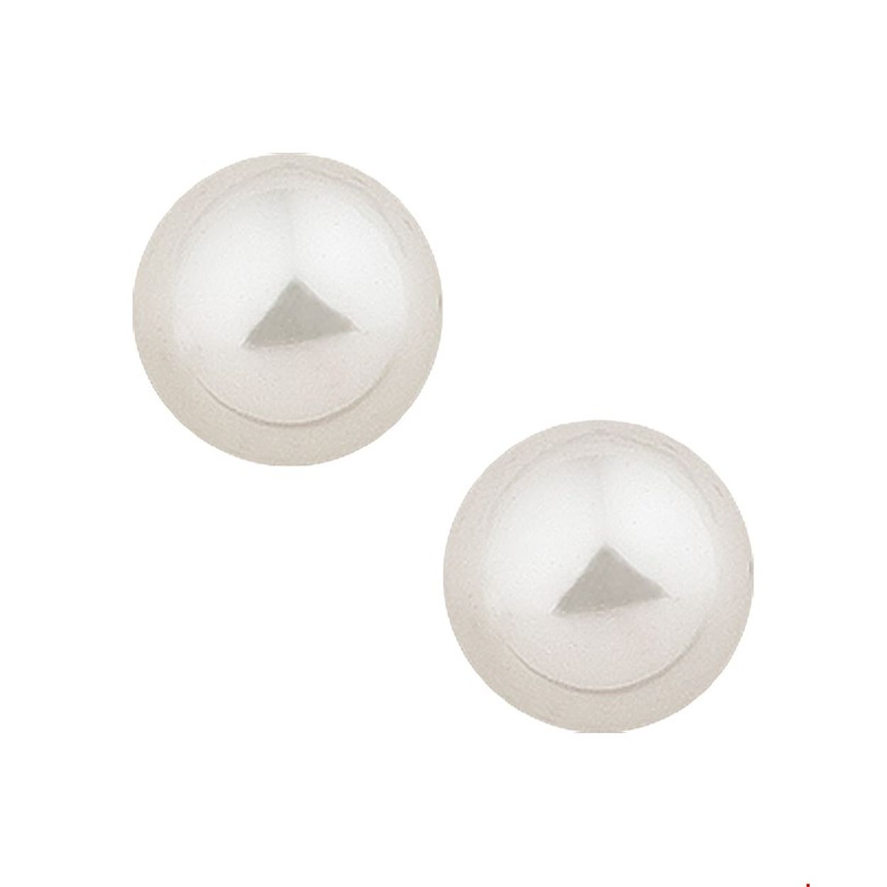Gerhodineerd zilveren oorknoppen met een witte imitatieparel.

Gender: dames