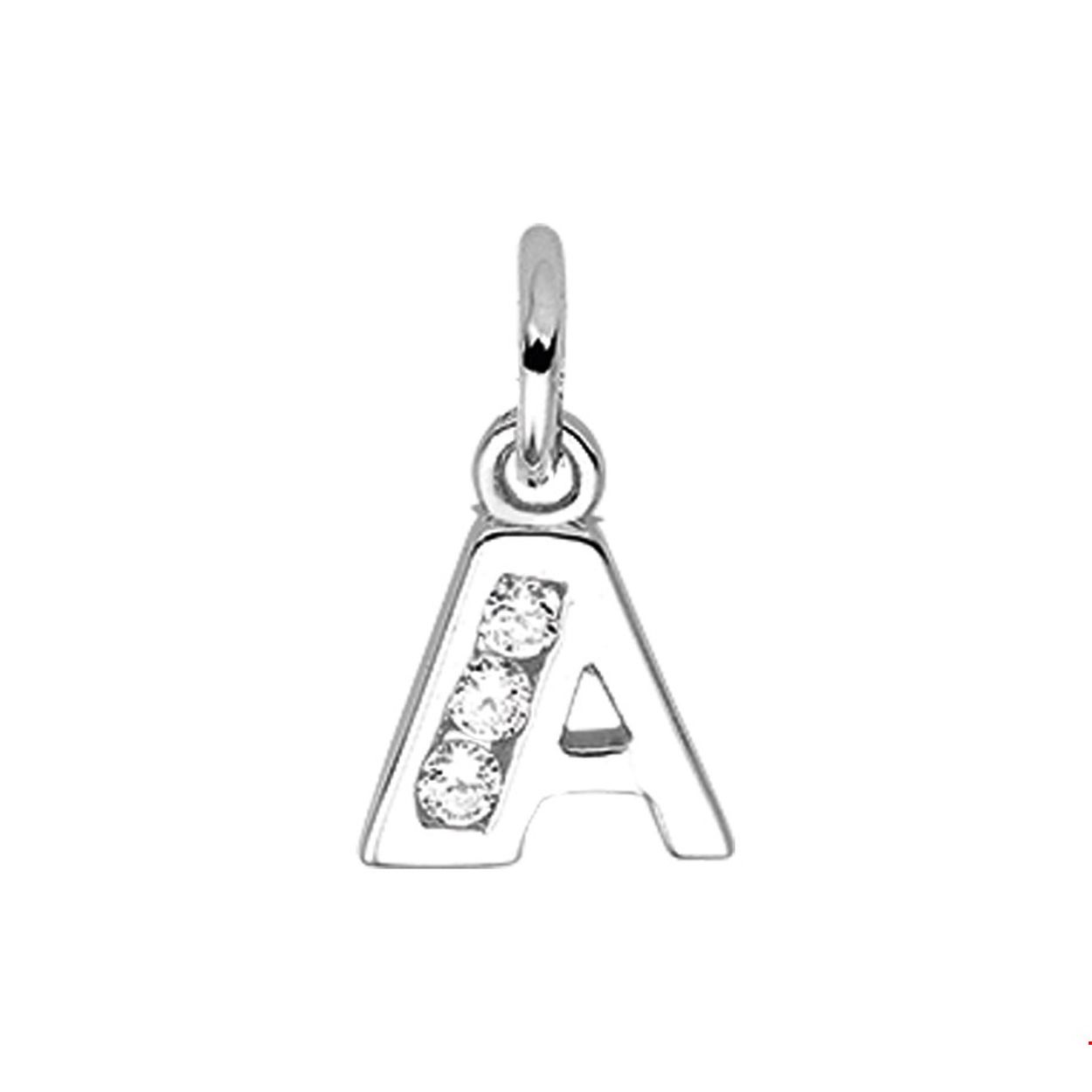 Beschrijving: Gerhodineerd zilveren hanger letter A met een hoogte van 9.5mm en een breedte van 8mm. Uitgevoerd met een schitterende rij van zirkonia.
Uniekenummer serie: 33598
Verpakt per: 1
Doelgroep: unisex
Zetting: alliance (rail zetting)