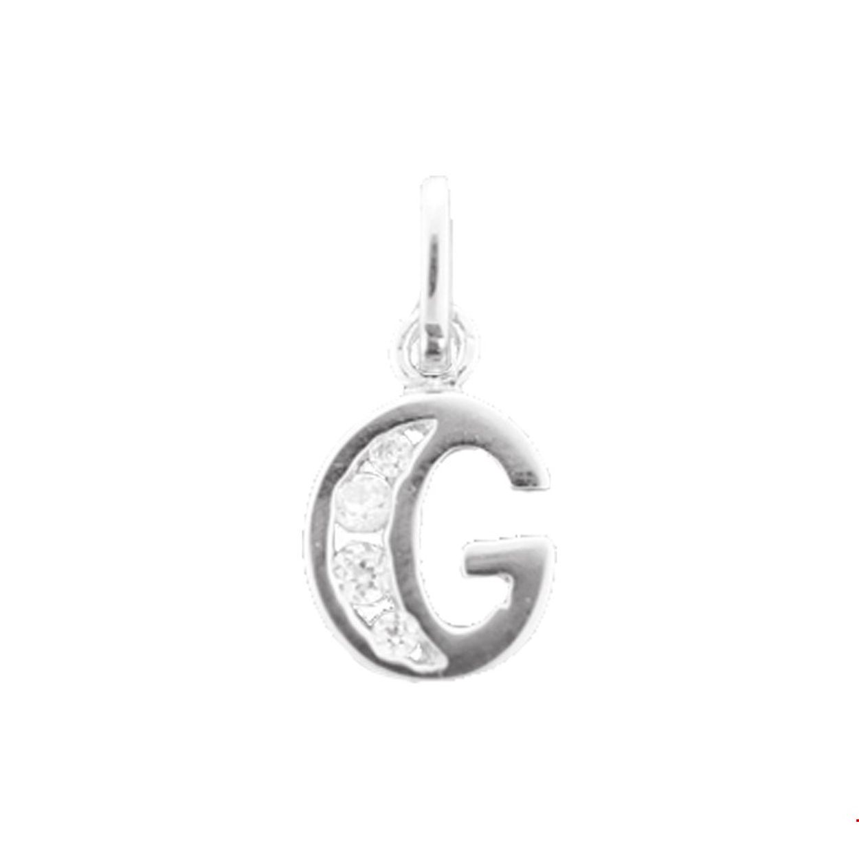 Beschrijving: Gerhodineerd zilveren hanger letter G met een hoogte van 11mm en een breedte van 7.5mm. Uitgevoerd met een schitterende rij van zirkonia.
Uniekenummer serie: 33598
Verpakt per: 1
Doelgroep: unisex
Zetting: alliance (rail zetting)