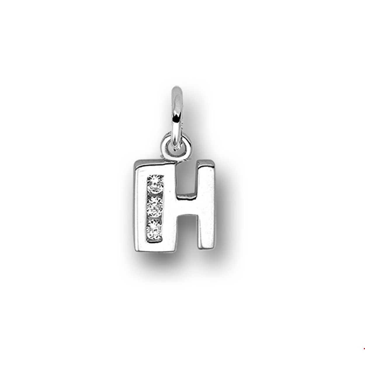 Beschrijving: Gerhodineerd zilveren hanger letter H met een hoogte van 10mm en een breedte van 7mm. Uitgevoerd met een schitterende rij van zirkonia.
Uniekenummer serie: 33598
Verpakt per: 1
Doelgroep: unisex
Zetting: alliance (rail zetting)