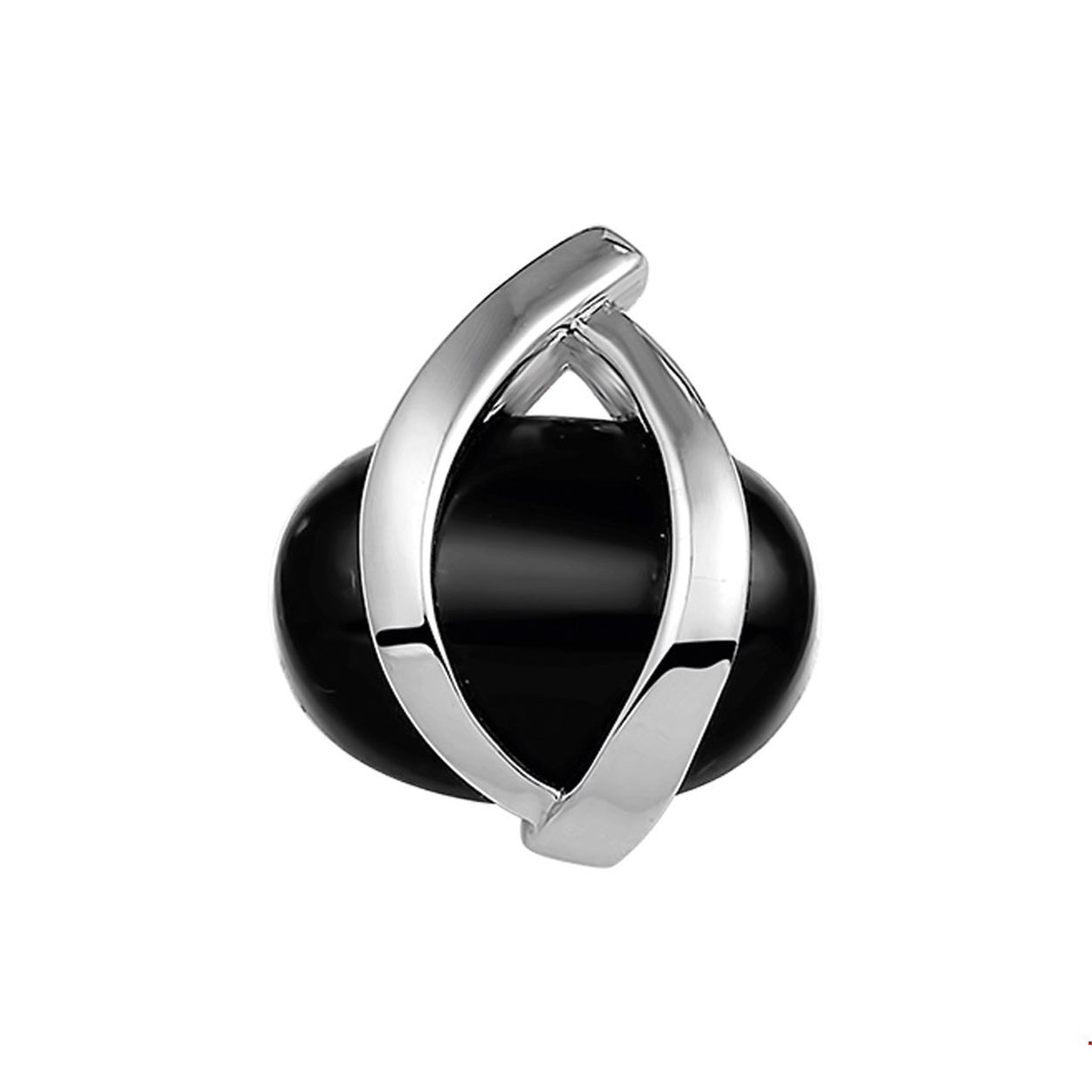 Beschrijving: Gerhodineerd zilveren hanger met zwart onyx. 
Verpakt per: 1
Doelgroep: dames
Breedte: 20 mm
Hoogte: 23 mm