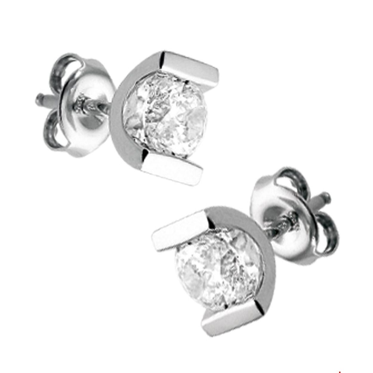 Beschrijving: Gerhodineerd zilveren oorknoppen met zirkonia. 
Verpakt per: 1
Doelgroep: dames
Breedte: 7.5 mm
Hoogte: 5.5 mm
Zetting: solitaire (span zetting)
