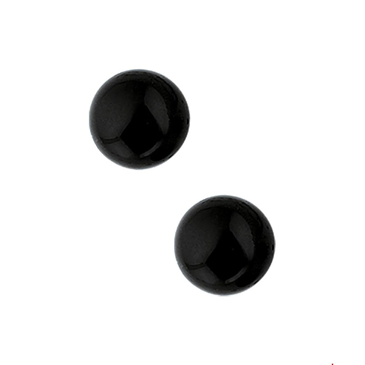 Beschrijving: Gerhodineerd zilveren oorknoppen met onyx. 
Uniekenummer serie: 25921
Doelgroep: dames