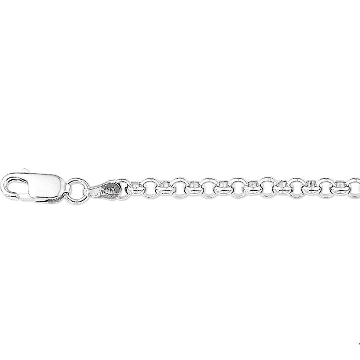 Beschrijving: Gerhodineerd zilveren collier met jasseron schakel. 
Uniekenummer serie: 28522
Verpakt per: 1
Doelgroep: dames
Breedte: 3.8 mm
Langste lengte: 100 mm