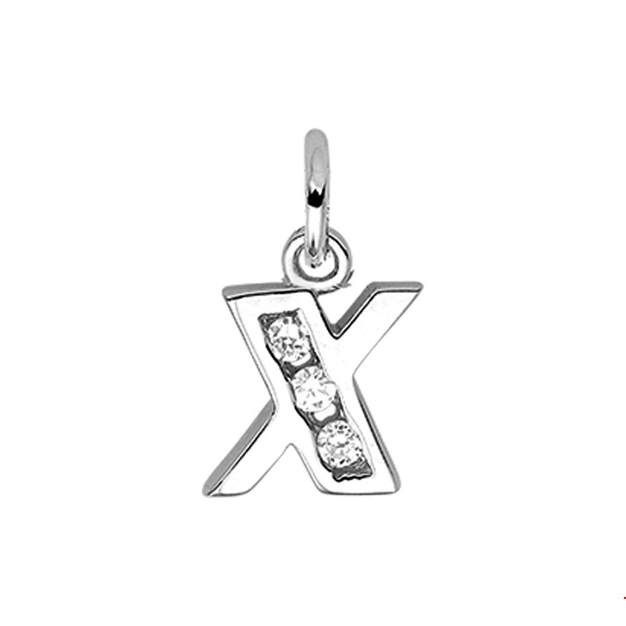 Beschrijving: Gerhodineerd zilveren hanger letter X met een hoogte van 10mm en een breedte van 8.5mm. Uitgevoerd met een schitterende rij van zirkonia.
Uniekenummer serie: 33598
Verpakt per: 1
Doelgroep: unisex
Zetting: alliance (rail zetting)