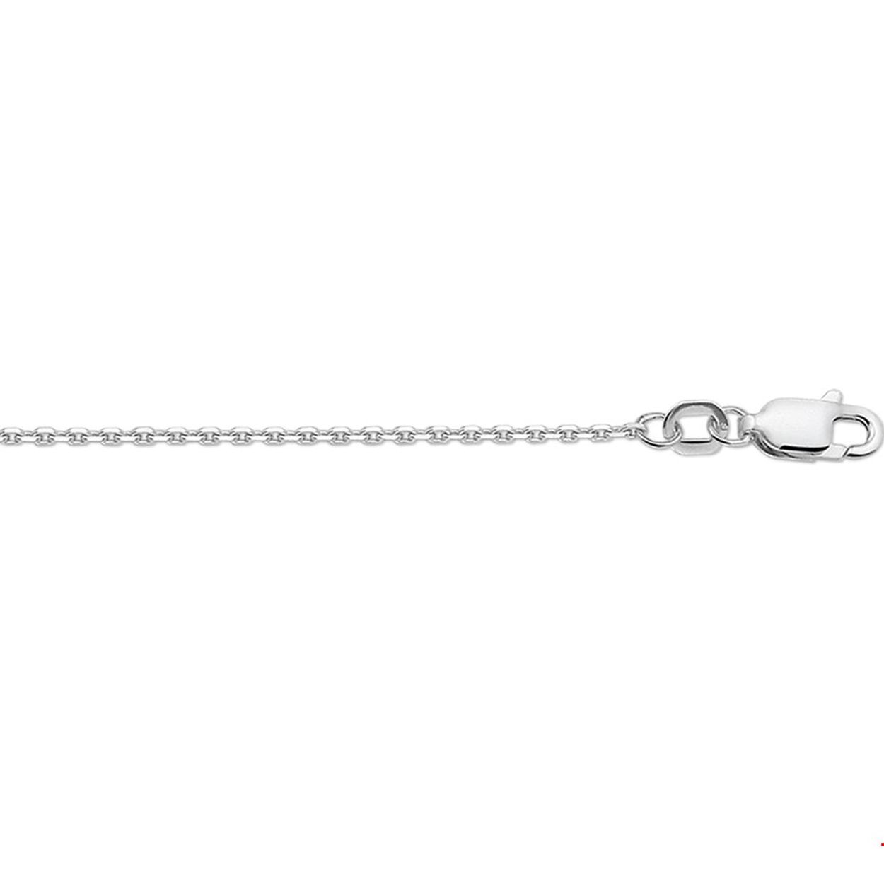 Beschrijving: Gerhodineerd zilveren collier met anker schakel. 
Uniekenummer serie: 28766
Verpakt per: 1
Doelgroep: dames
Breedte: 1.3 mm
Langste lengte: 80 cm