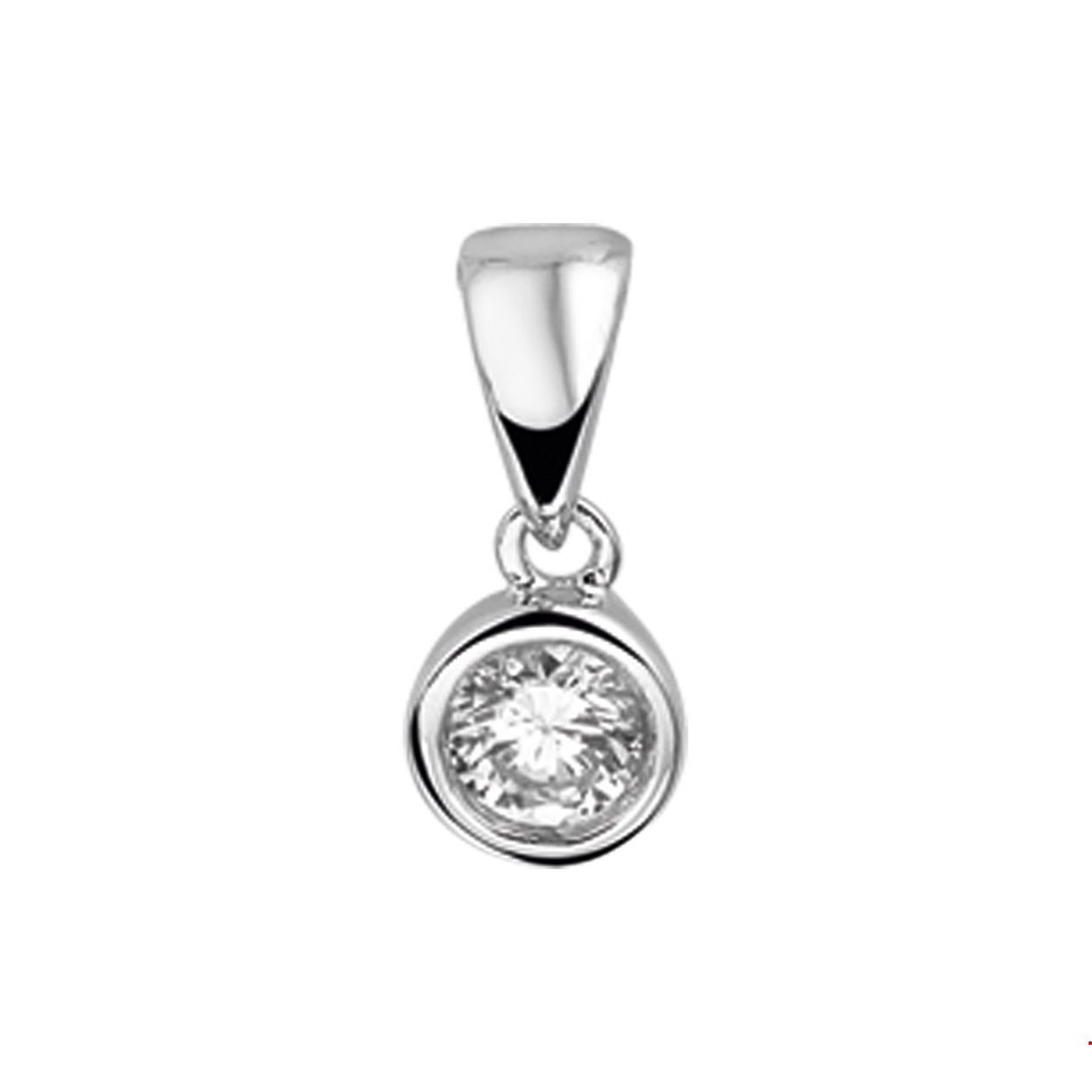 925 zilver | Zetting: solitaire (kastzetting)5,7mm