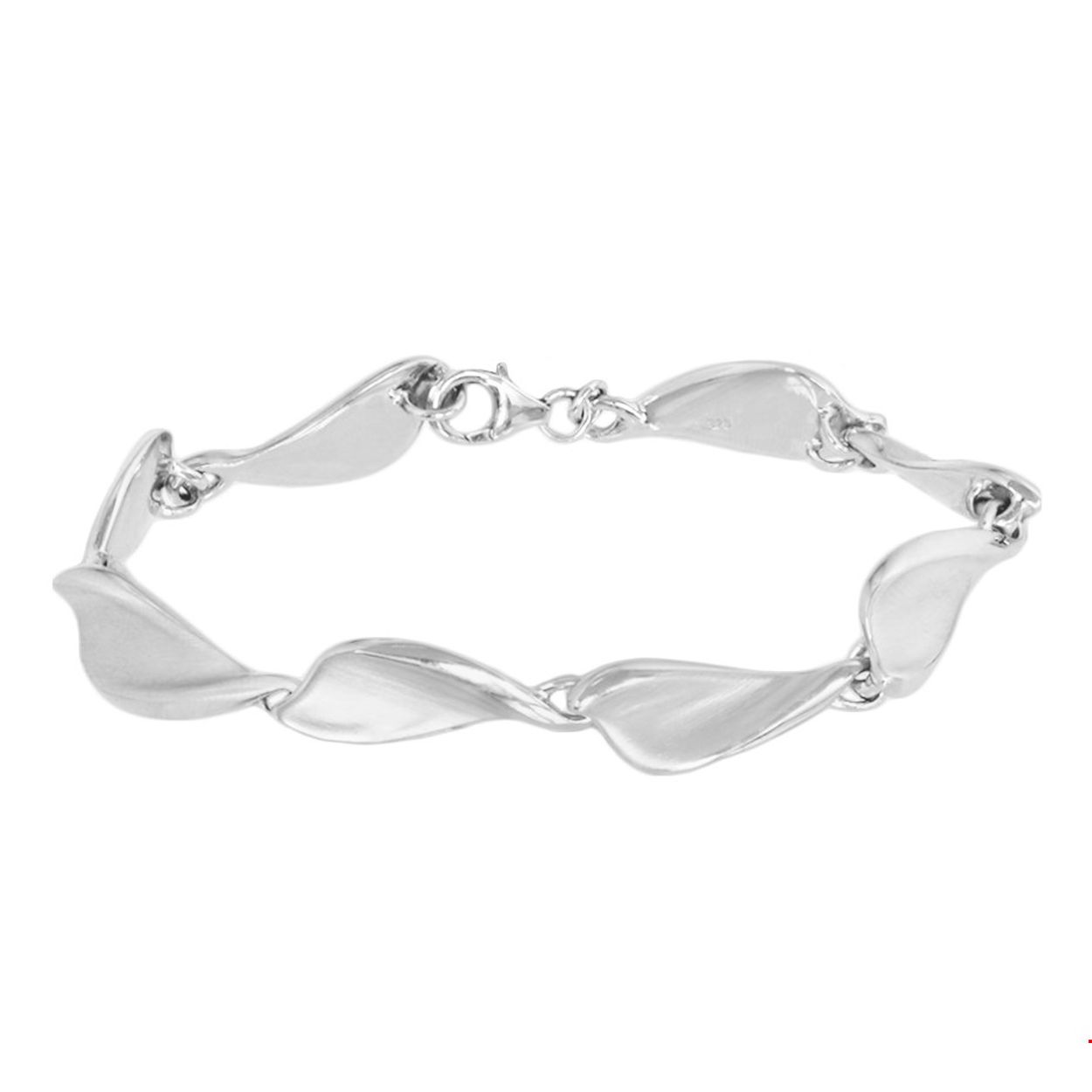 Beschrijving: Gerhodineerd zilveren armband met een poli/matte afwerking. 
Verpakt per: 1
Doelgroep: dames
Breedte: 9 mm
Langste lengte: 19cm
