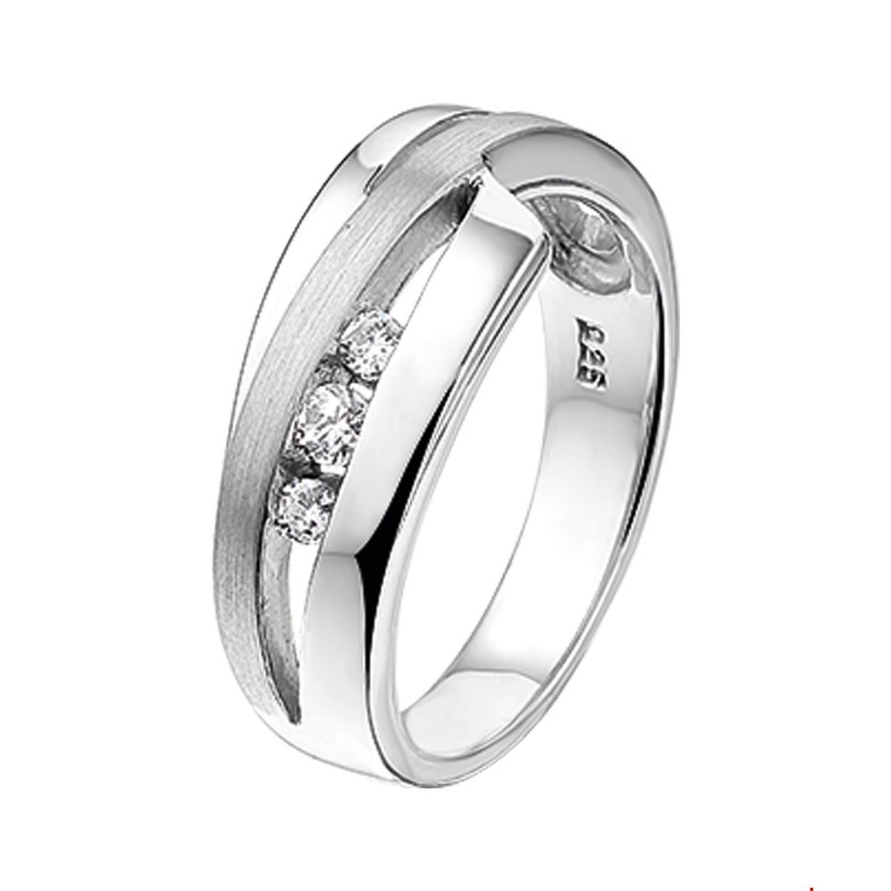 925 zilver | 8.5mm | mat en glanze afwerking