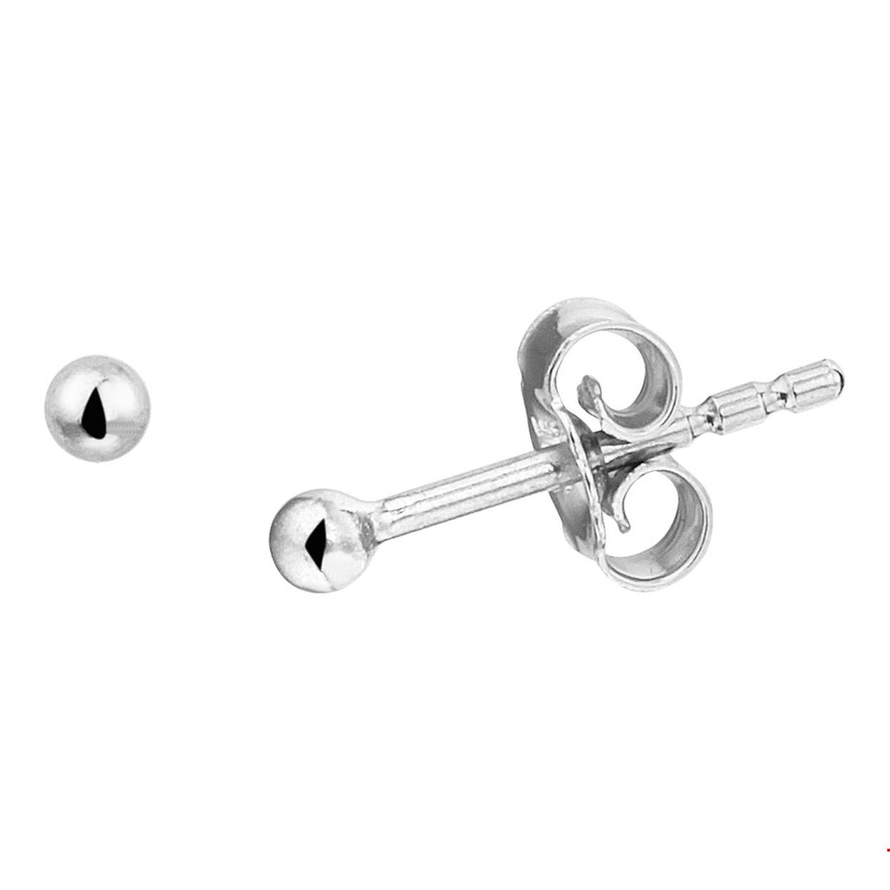 Zilveren oorknoppen met een bol.
Breedte: 2 mm
Hoogte: 2 mm