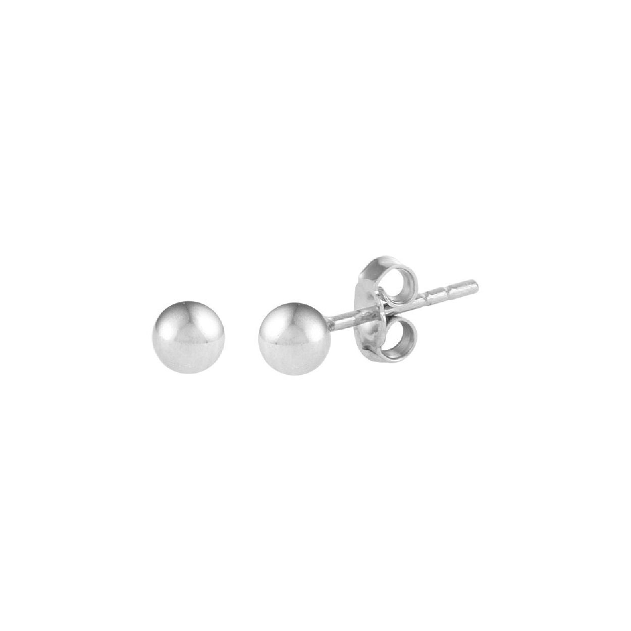 Deze oorknoppen zijn gemaakt van gerhodineerd zilver en ze zijn zilverkleurig. Het is een sieraad voor dames.