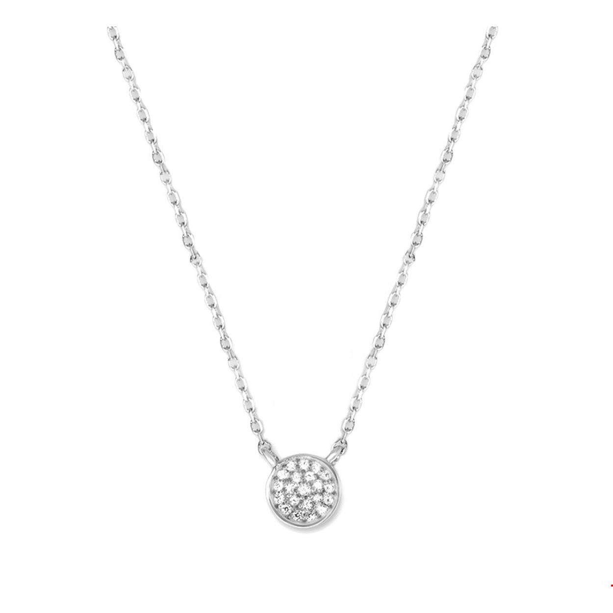 Beschrijving: Gerhodineerd zilveren collier met zirkonia. De lengte van het collier bedraagt 40cm met 4cm extensie. De schakelbreedte bedraagt 1.1mm. 
Verpakt per: 1
Doelgroep: dames
Breedte: 7.2 mm
Kortste lengte: 40 mm
Langste lengte: 44 mm
Zetting: pave