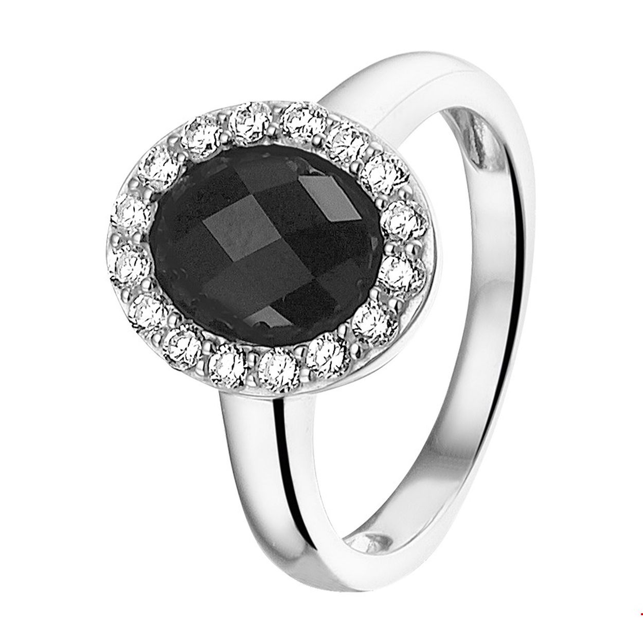 Beschrijving: Chique zilveren ring met een solitaire onyx en een rijzetting van briljant geslepen zirkonia in een chaton zetting. De ring heeft een breedte van 13mm. Deze ring is te combiren met bijpassende sieraden uit onze collectie zodat u een stijlvolle set kunt samenstellen.
Uniekenummer serie: 36557
Verpakt per: 1
Doelgroep: dames
Ringmaat: 17.75 mm (56)
Breedte: 13 mm
Zetting: entourage (rijzetting)