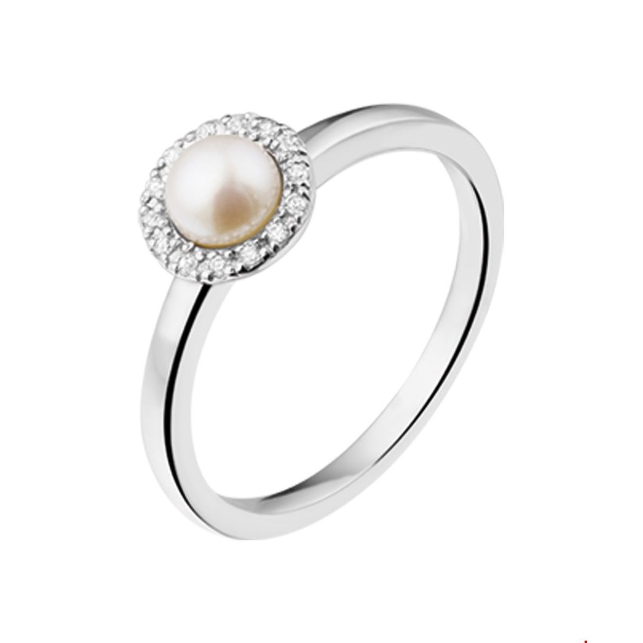 Beschrijving: Gerhodineerd zilveren ring met zoetwaterparel en zirkonia. 
Uniekenummer serie: 26145
Verpakt per: 1
Doelgroep: dames
Ringmaat: 18.50 mm (58)
Breedte: 8 mm