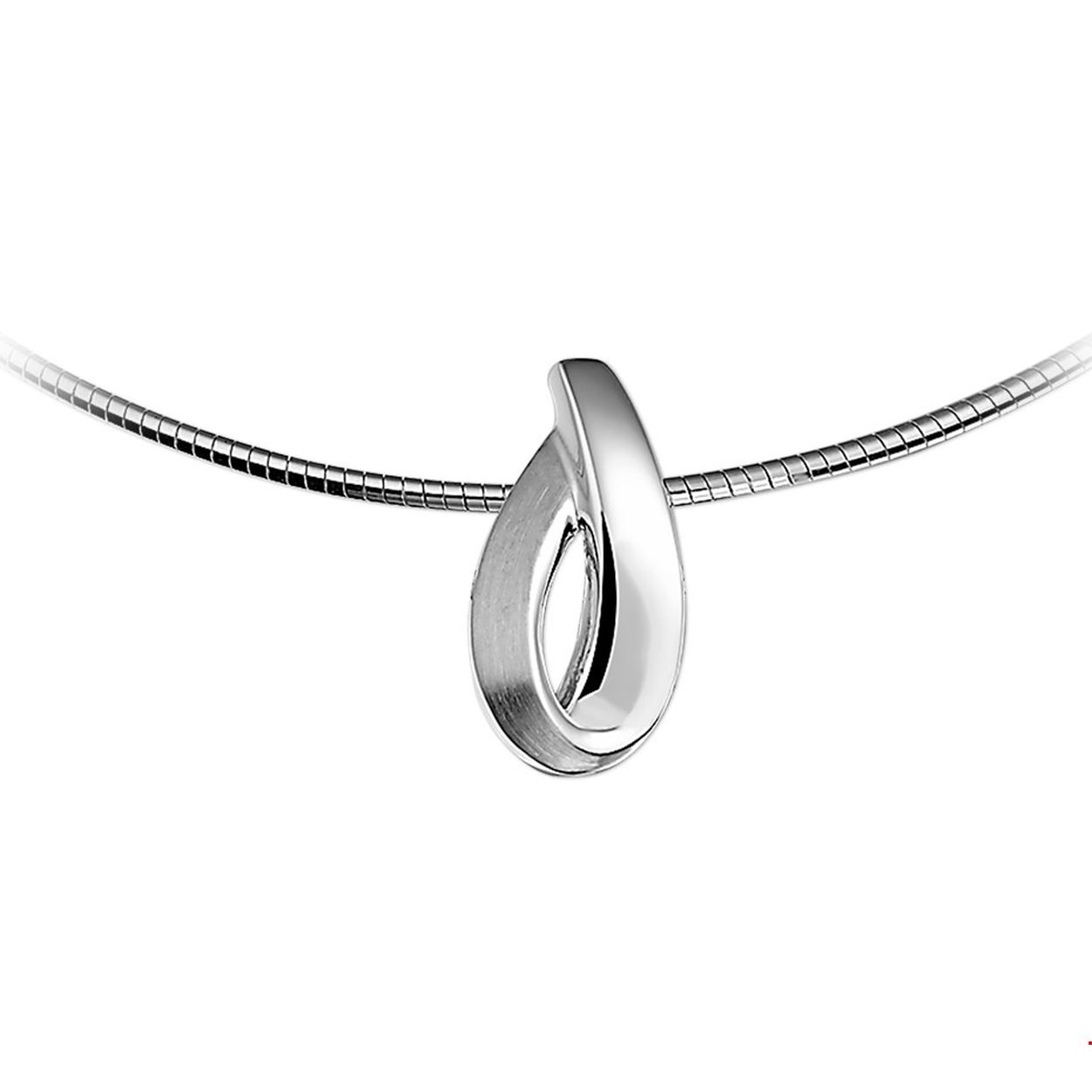Beschrijving: Gerhodineerd zilveren hanger met een poli/matte afwerking. 
Verpakt per: 1
Doelgroep: dames
Breedte: 11 mm
Hoogte: 22 mm