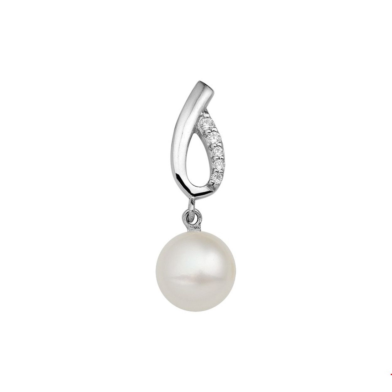 Beschrijving: Gerhodineerd zilveren hanger met zoetwaterparel en zirkonia. De hanger heeft een los hangoog.
Verpakt per: 1
Doelgroep: dames
Hoogte: 26 mm