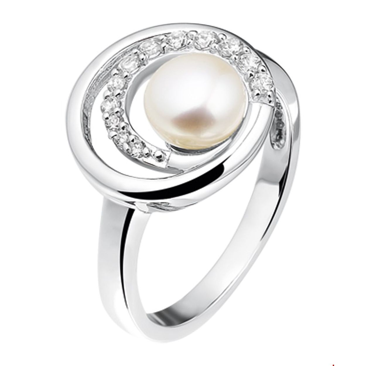 Beschrijving: Gerhodineerd zilveren ring met zoetwaterparel en zirkonia. 
Uniekenummer serie: 27230
Verpakt per: 1
Doelgroep: dames
Ringmaat: 17.25 mm (54)
Breedte: 14.5 mm