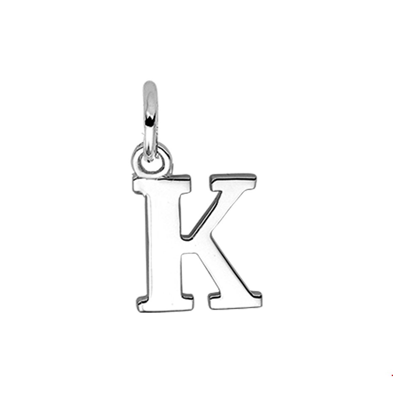 Beschrijving: Gerhodineerd zilveren hanger letter K met een hoogte van 12.5mm en een breedte van 9.5mm.
Uniekenummer serie: 35748
Verpakt per: 1
Doelgroep: unisex