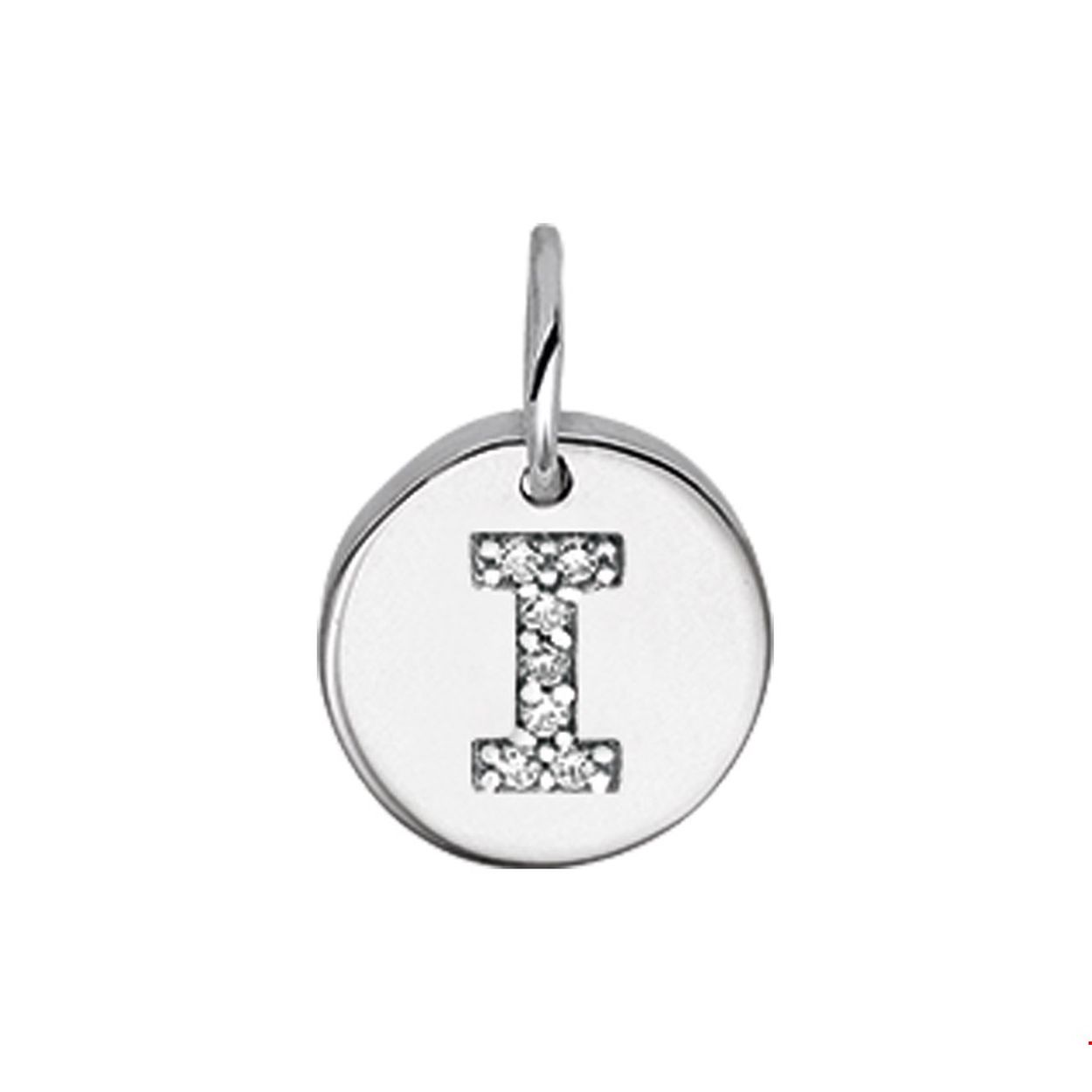 Beschrijving: Gerhodineerd zilveren bedel met de letter I en zirkonia. 
Uniekenummer serie: 35761
Verpakt per: 1
Doelgroep: unisex
Breedte: 9.5 mm
Zetting: entourage (rijzetting)