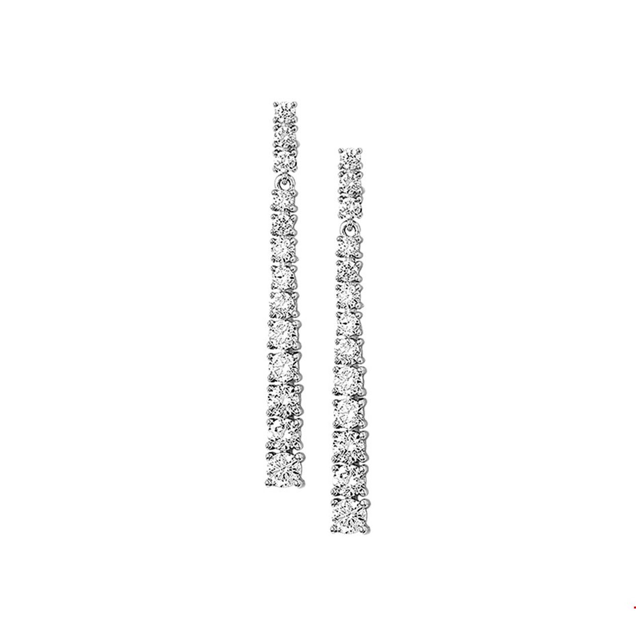Beschrijving: Gerhodineerd zilveren oorhangers met zirkonia. 
Verpakt per: 1
Doelgroep: dames
Breedte: 3.5 mm
Hoogte: 36 mm
Zetting: entourage (rijzetting)