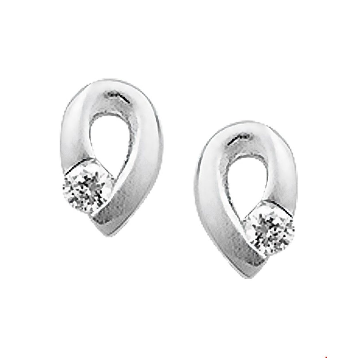 Gerhodineerd zilveren oorknoppen met zirkonia en een poli/matte afwerking. 
Verpakt per: 1
Doelgroep: dames
Breedte: 5 mm
Hoogte: 7 mm
Zetting: solitaire (span zetting)