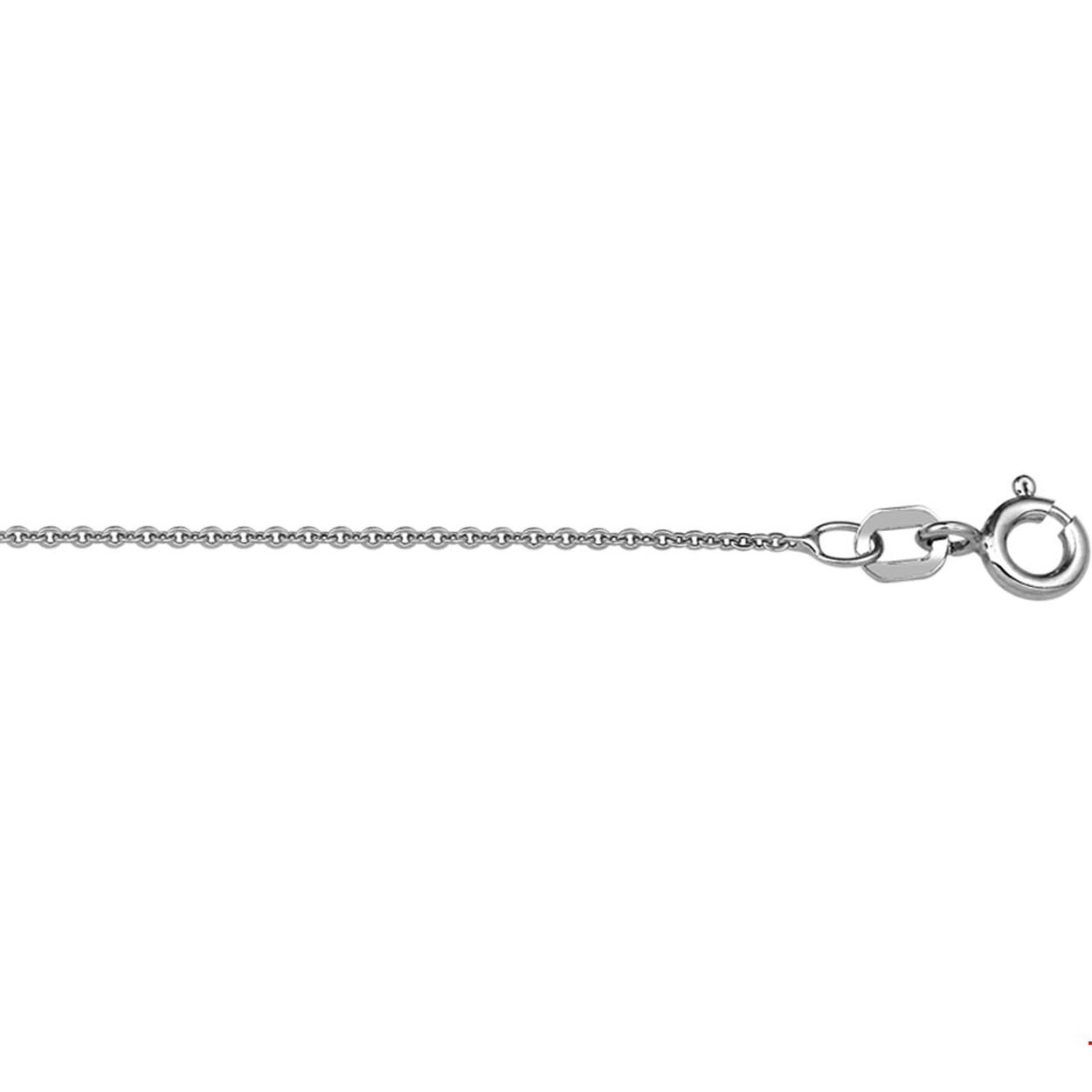 Zilveren collier anker gerhodineerd 42cm 1.2mm