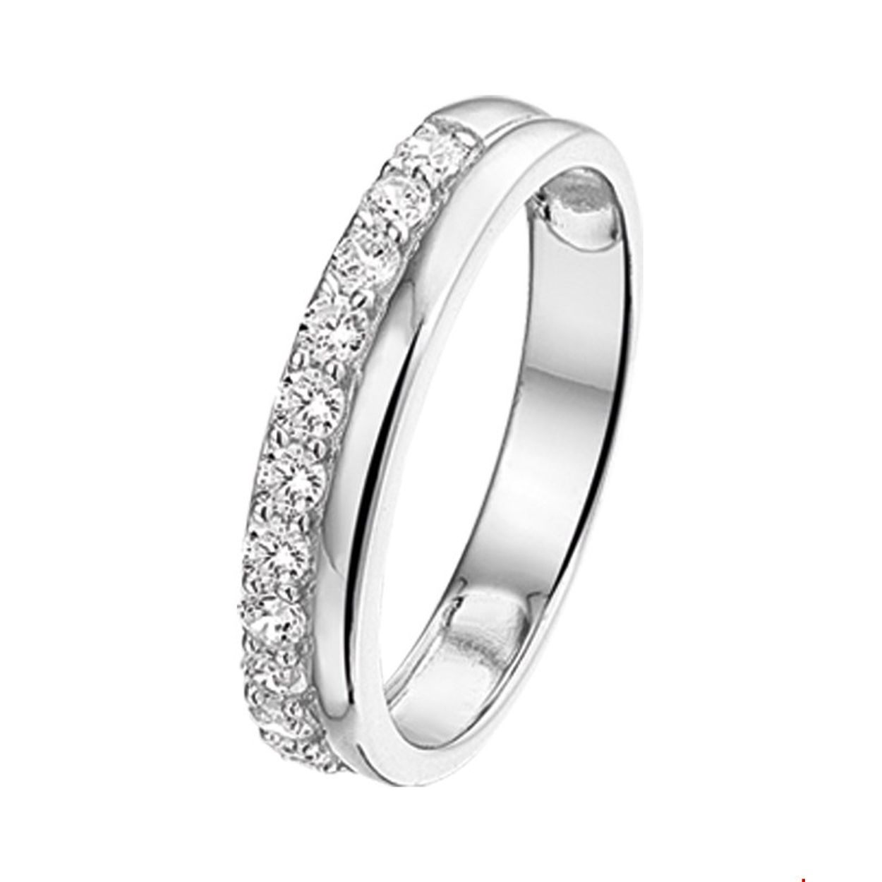 Beschrijving: Gerhodineerd zilveren ring met zirkonia.
Uniekenummer serie: 30884
Verpakt per: 1
Doelgroep: dames
Ringmaat: 19.00 mm (60)
Breedte: 4 mm
Zetting: entourage (rijzetting)