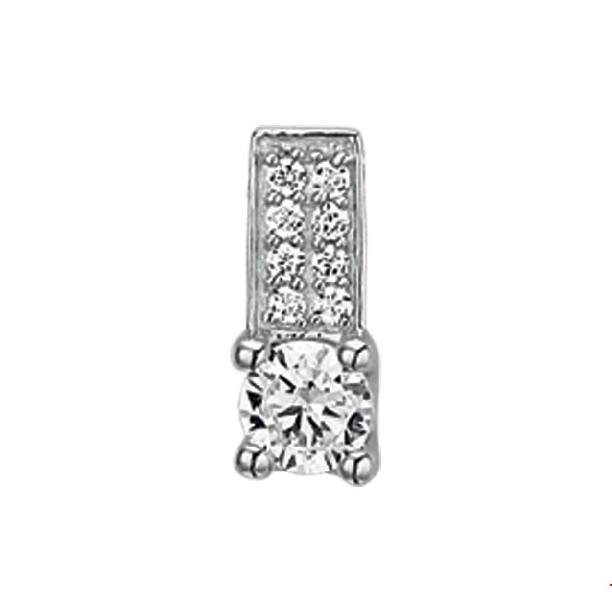 Beschrijving: Gerhodineerd zilveren hanger met zirkonia.
Verpakt per: 1
Doelgroep: dames
Breedte: 5 mm
Hoogte: 12 mm
Zetting: pave (chatonzetting)