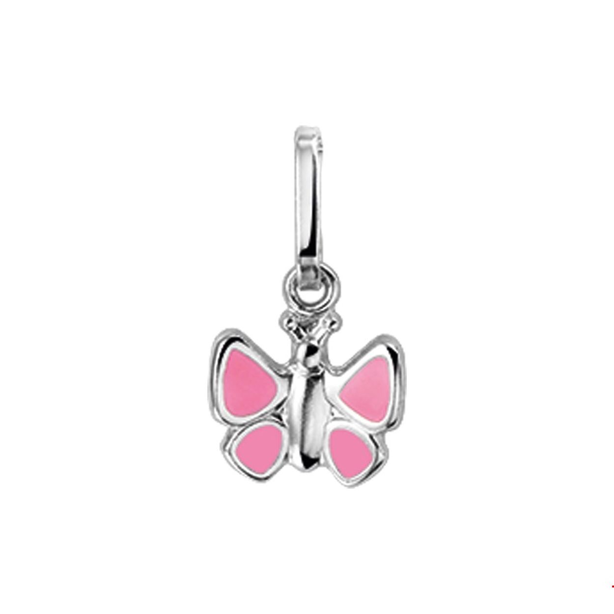 Zilveren hanger roze emaille
Breedte: 7.5 mm
Hoogte: 8.5 mm