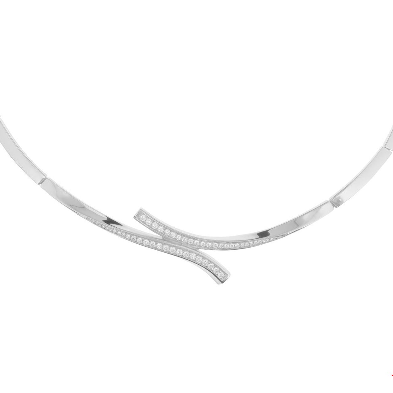 Beschrijving: Gerhodineerd zilveren choker met zirkonia. De lengte bedraagt 42cm met 4cm extensie. 
Verpakt per: 1
Doelgroep: dames
Breedte: 3 mm
Kortste lengte: 42 mm
Langste lengte: 46 mm
Zetting: entourage (rijzetting)