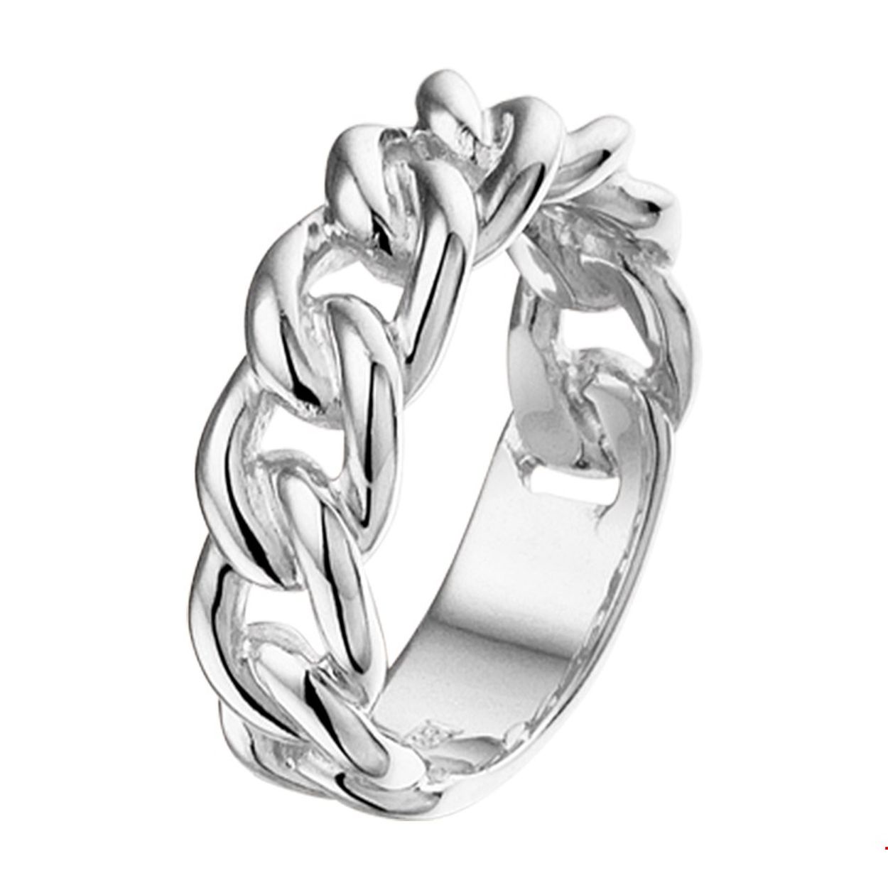 Zilveren dames ring mt 52