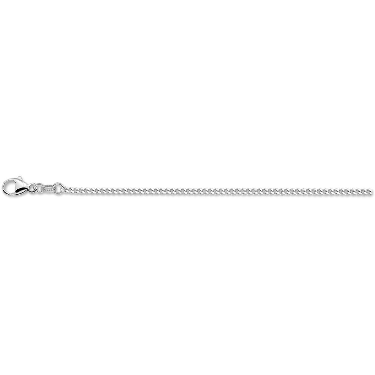 De collier is gemaakt van gerhodineerd zilver en is zilverkleurig. Het is een sieraad voor unisex.