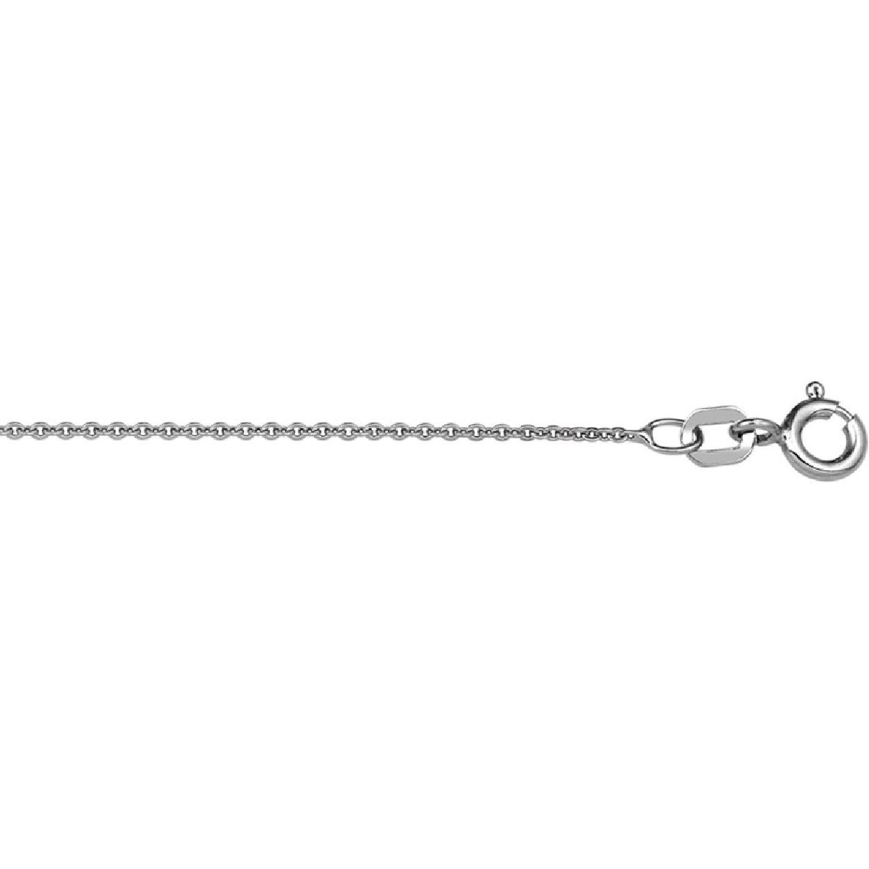 De collier is gemaakt van gerhodineerd zilver en is zilverkleurig. Het is een sieraad voor dames.