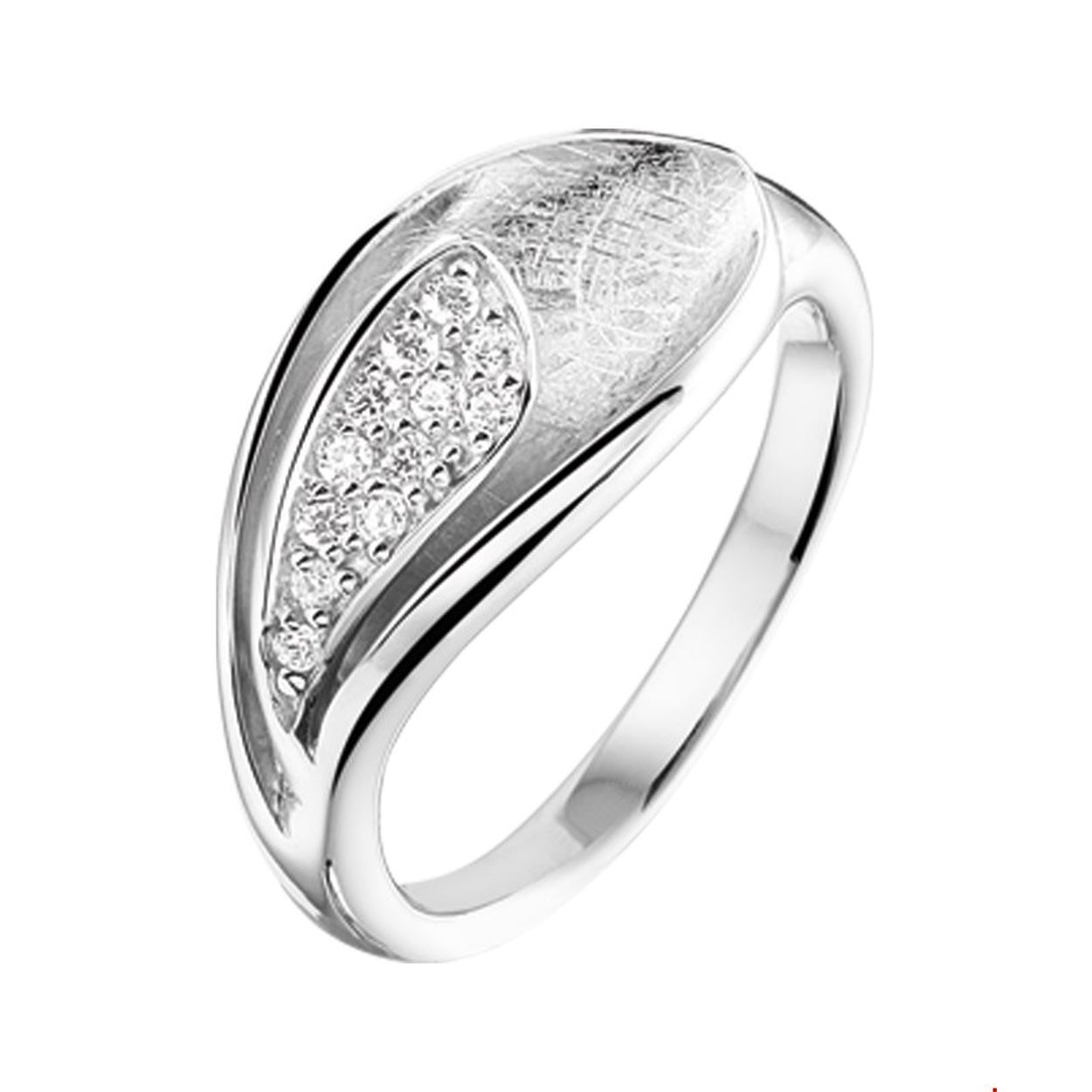 Beschrijving: Gerhodineerd zilveren ring met zirkonia en gescratchte bewerking.
Uniekenummer serie: 33344
Verpakt per: 1
Doelgroep: dames
Ringmaat: 16.50 mm (52)
Breedte: 9 mm
Zetting: pave