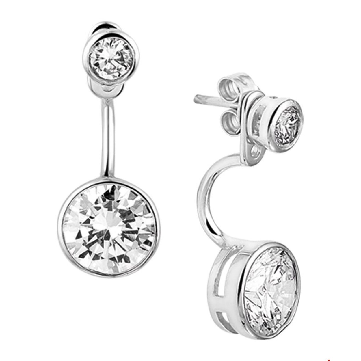 Beschrijving: Fashion earrings als deze zijn echt de trend van dit seizoen. Veelal door bloggers en it-girls gedragen en dus niet meer uit het straatbeeld weg te denken. Details: Gerhodineerd zilveren front-to-back oorknoppen met zirkonia.
Verpakt per: 1
Doelgroep: dames
Breedte: 9 mm
Hoogte: 23 mm
Zetting: solitaire (kastzetting)