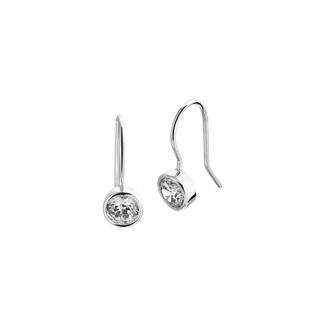 Deze oorhangers zijn gemaakt van gerhodineerd zilver en ze zijn zilverkleurig. Het is een sieraad voor dames.