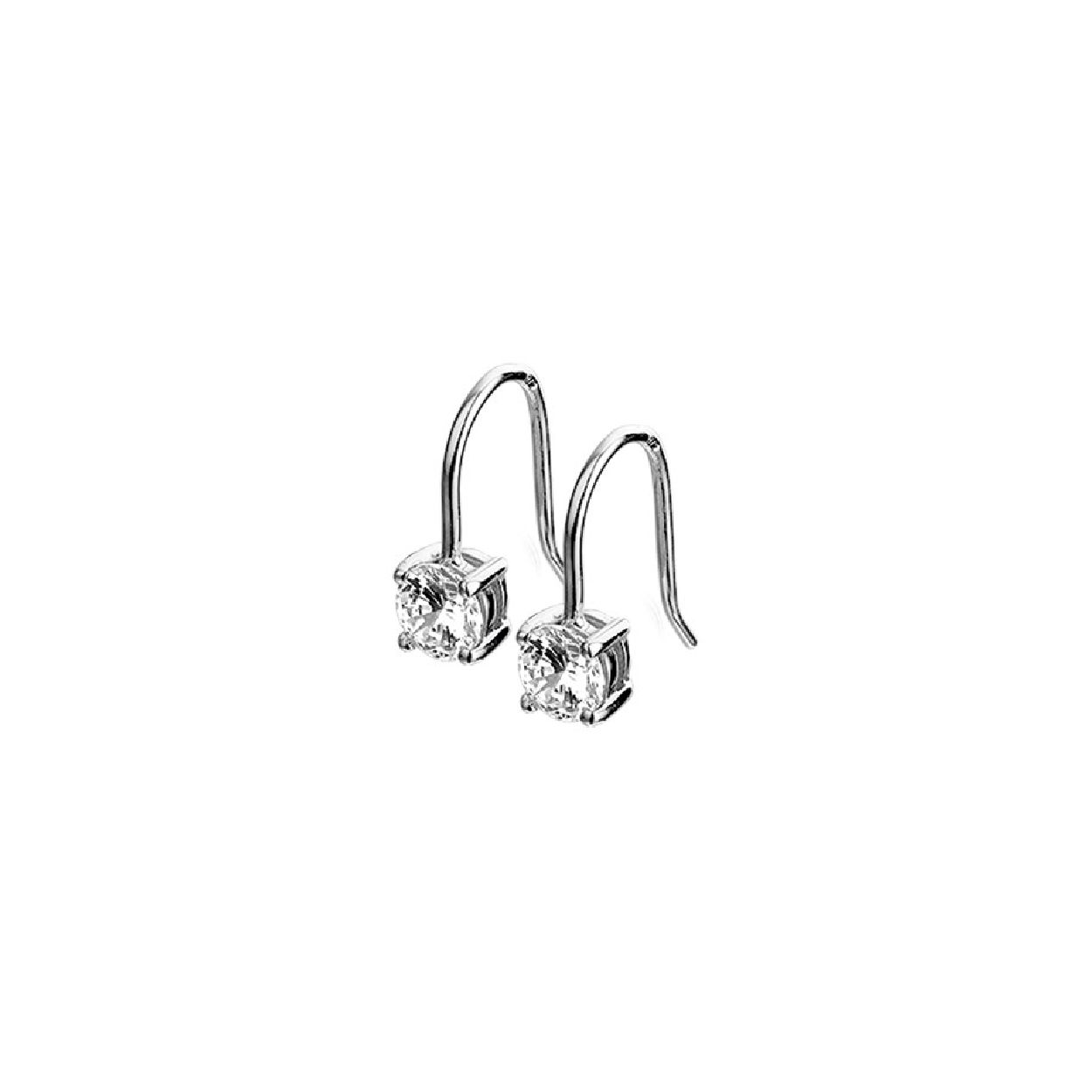 Deze oorhangers zijn gemaakt van gerhodineerd zilver en ze zijn zilverkleurig. Het is een sieraad voor dames.