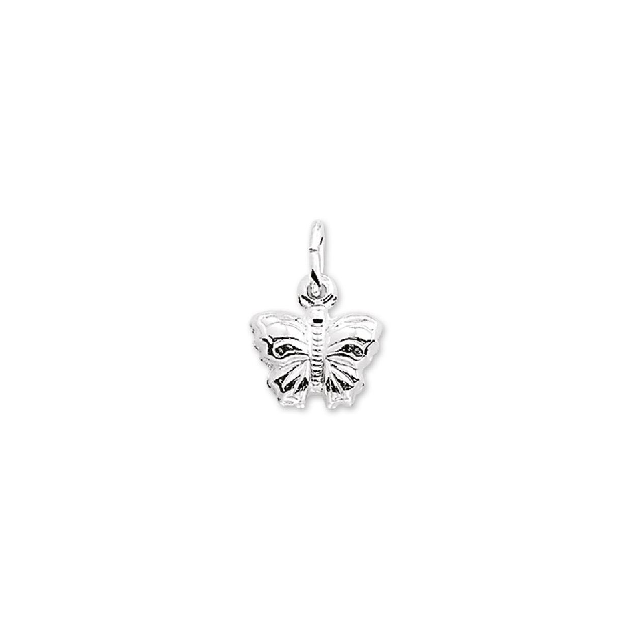 De hanger is gemaakt van gerhodineerd zilver en is zilverkleurig. Het is een sieraad voor dames.