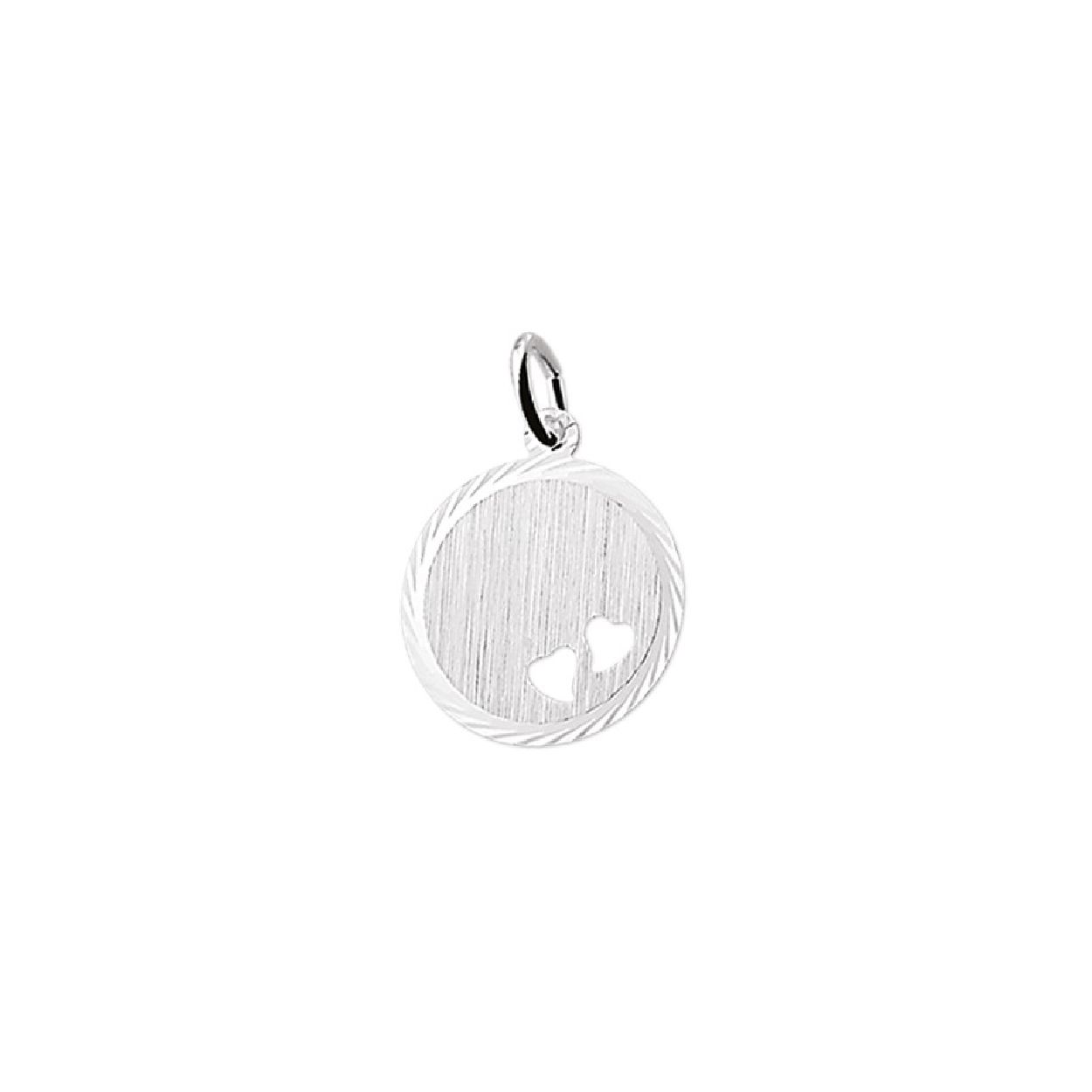 De hanger is gemaakt van gerhodineerd zilver en is zilverkleurig. Het is een sieraad voor unisex.
