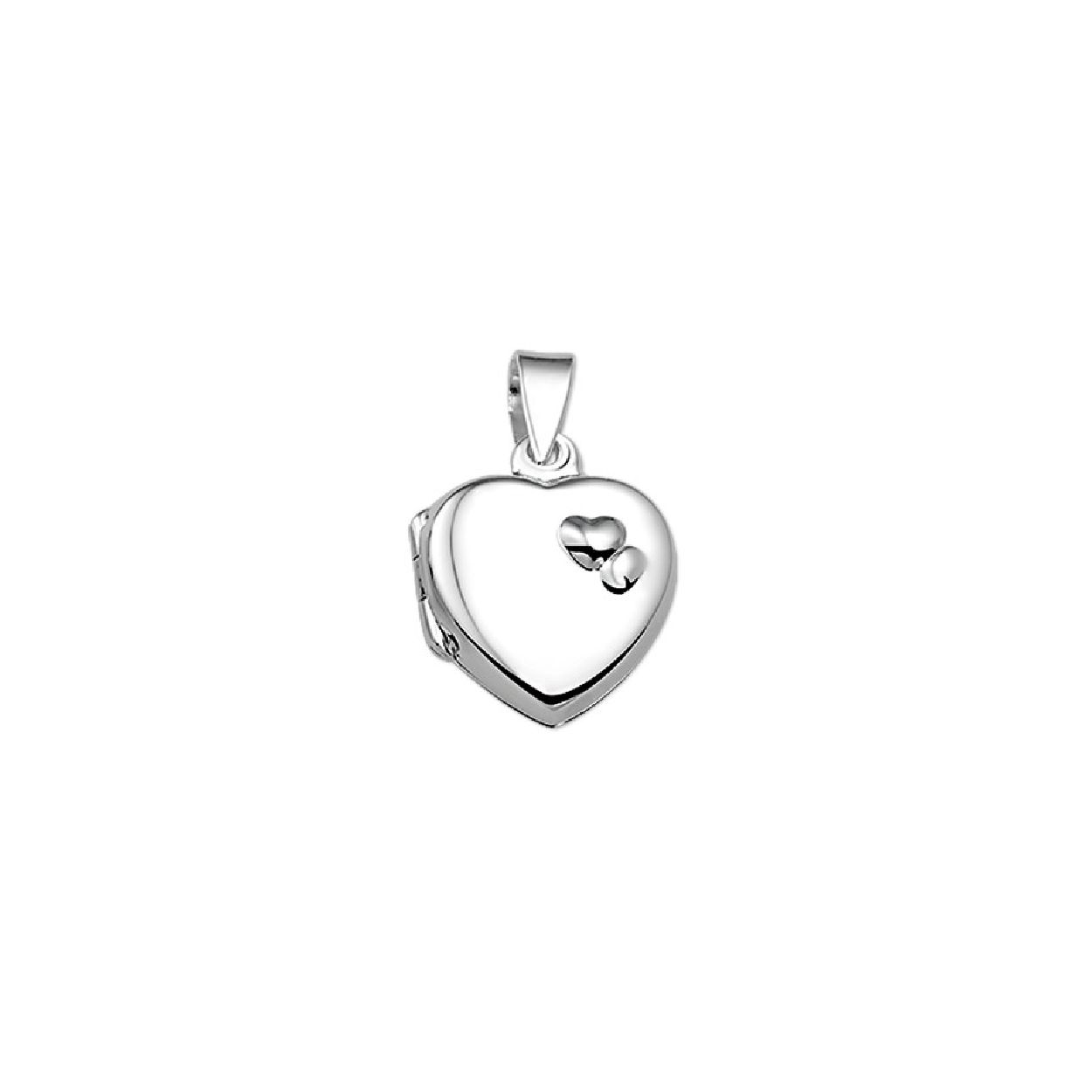 De hanger is gemaakt van gerhodineerd zilver en is zilverkleurig. Het is een sieraad voor dames.