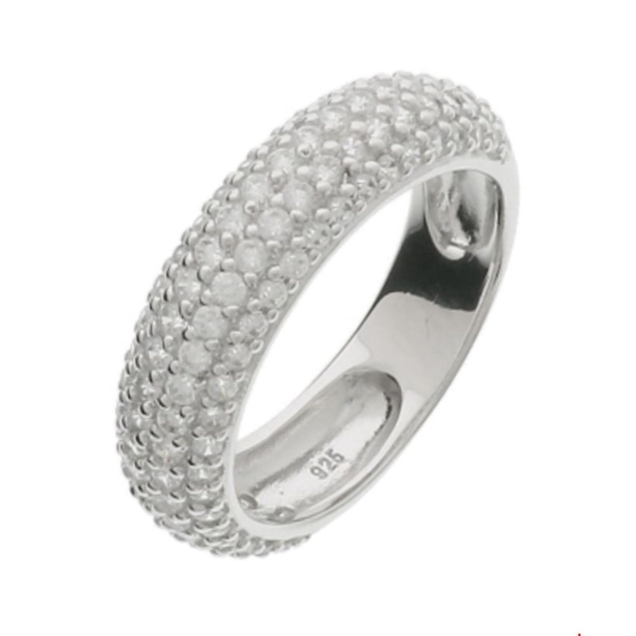 Beschrijving: Gerhodineerd zilveren ring met zirkonia.
Uniekenummer serie: 33993
Verpakt per: 1
Doelgroep: dames
Ringmaat: 16.50 mm (52)
Breedte: 6 mm
Zetting: pave