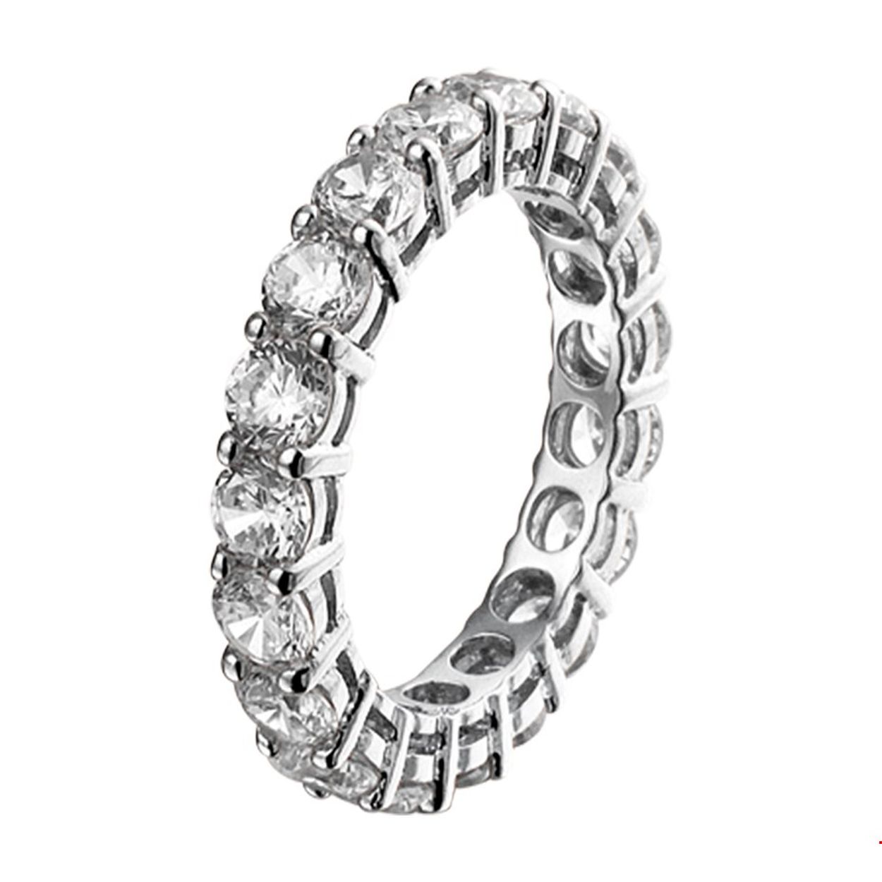 Beschrijving: Gerhodineerd zilveren ring met zirkonia.
Uniekenummer serie: 34141
Verpakt per: 1
Doelgroep: dames
Ringmaat: 17.75 mm (56)
Zetting: alliance (rijzetting)