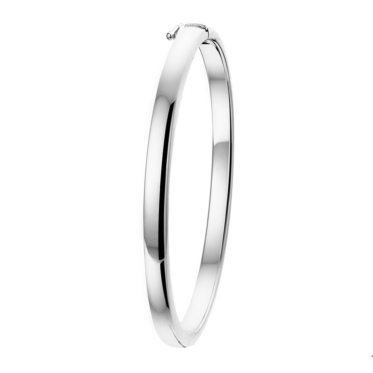 Beschrijving: Gerhodineerd zilveren banglearmband met een vlakke band en scharnier-sluiting.
Uniekenummer serie: 39311
Verpakt per: 1
Doelgroep: dames
Breedte: 5 mm
Diameter: 60mm